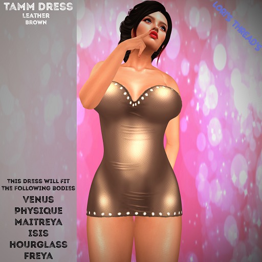 [L.T] Tamm dress - Leather - Brown (REZ ME)