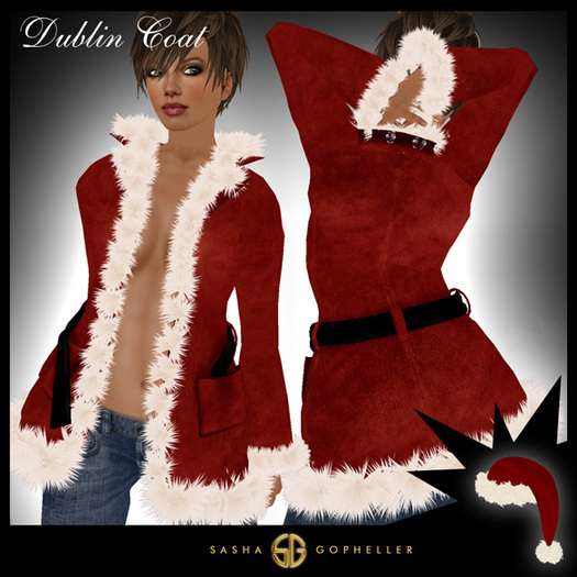 Second Life Marketplace SG Dublin Women's Coat Santa