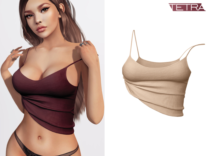 TETRA - Not so basic crop tank (Ivory)