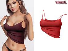 TETRA - Not so basic crop tank (Red)