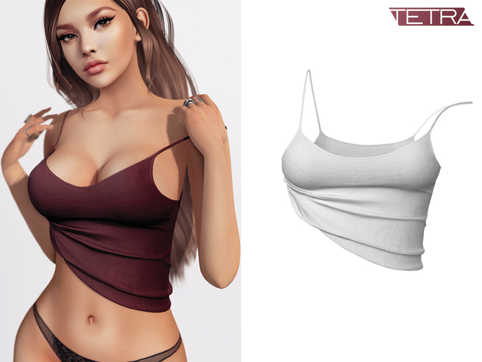 TETRA - Not so basic crop tank (White)