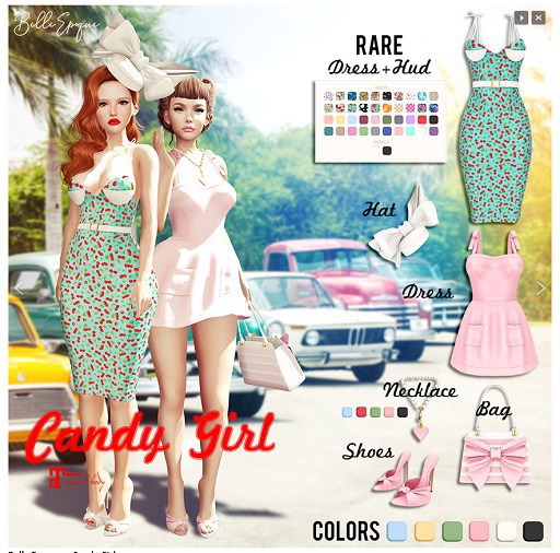 Belle Epoque { Candy Girl } Necklace Sky