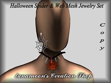 Spider Web  Mesh Jewelry Set