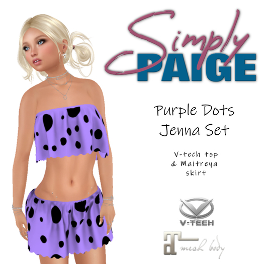 SP - Jenna Outfit - Purple Dots