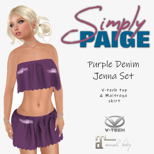 SP - Jenna Outfit - Purple Denim