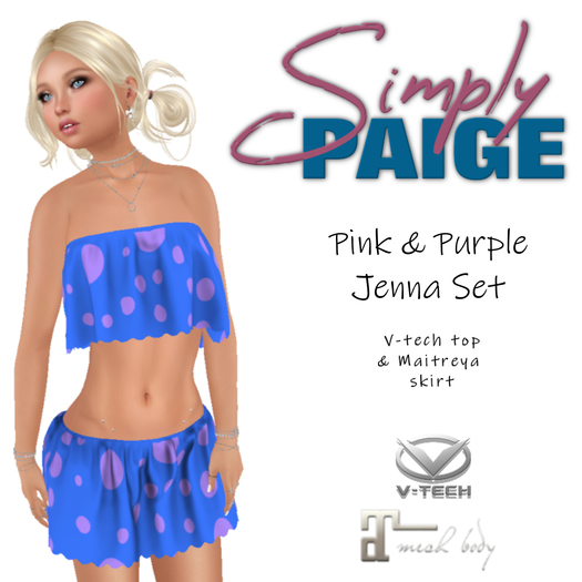 SP - Jenna Outfit - Pink and Blue Dots