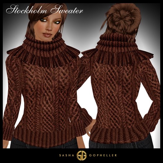-SG- Stockholm Women's Sweater Brown