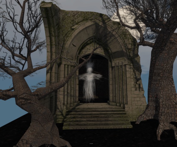 CEBO backdrop "HALLOWEEN GHOST"  boxed