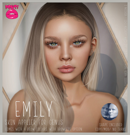[POUT!] Emily Skin [ MILK ] - Genus