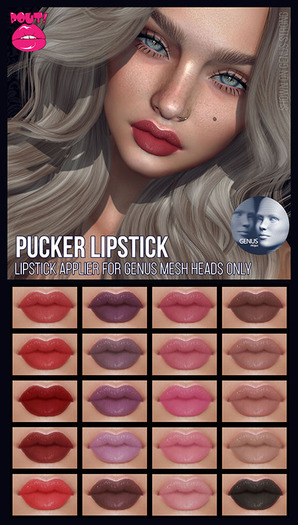 [POUT!] Pucker Lipstick- Genus *wear to unpack*