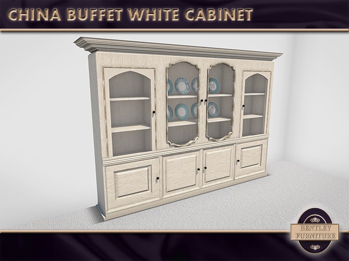 China Buffet White Cabinet - BOXED