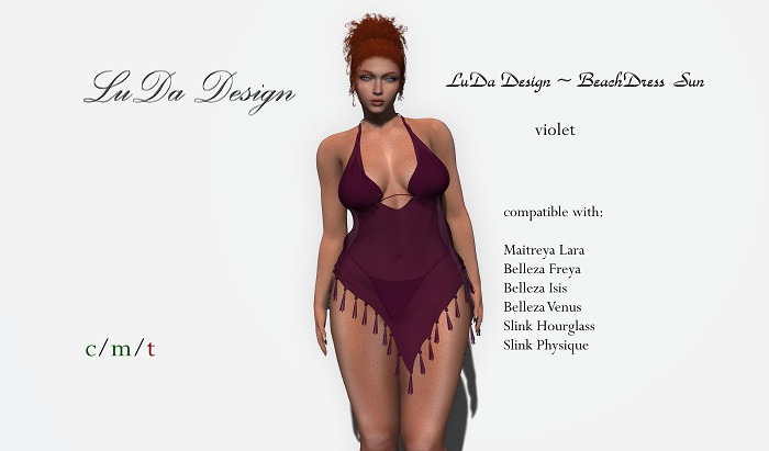 LuDa Design ~ BeachDress  Sun violet