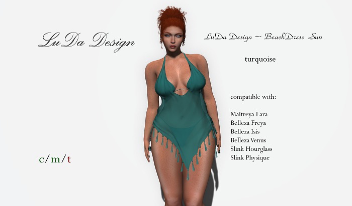 LuDa Design ~ BeachDress  Sun turquoise