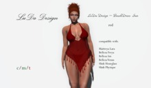 LuDa Design ~ BeachDress  Sun red