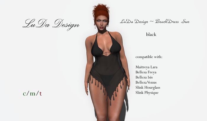 LuDa Design ~ BeachDress  Sun black