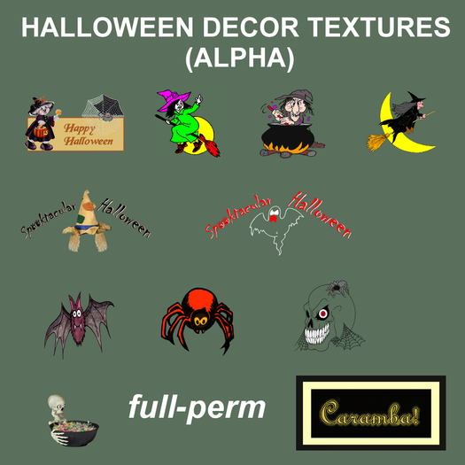 Halloween - decor textures (alpha)
