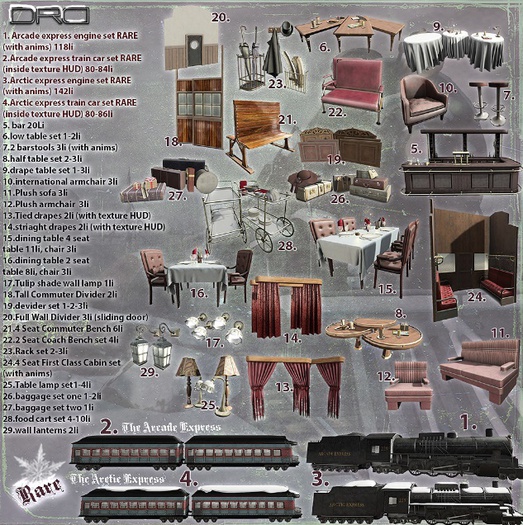 8 - DRD - AE - Train Car - Half Table - Full