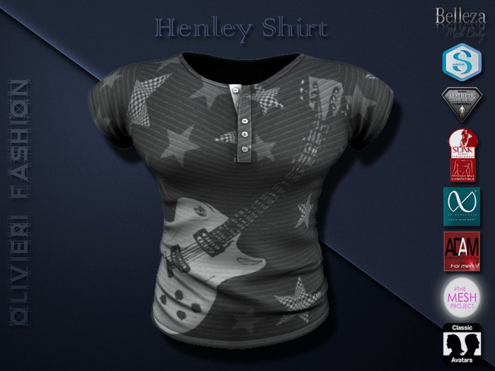 HENLEY SHIRT - Rock and Roll - 21
