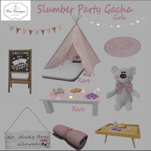 Bee Designs Slumber Party Gacha/girls Breakfast tray