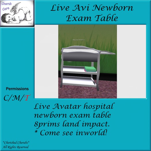 *CC* Live Avi Newborn Exam Table