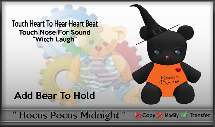 CAB Hocus Pocus Teddy Midnight