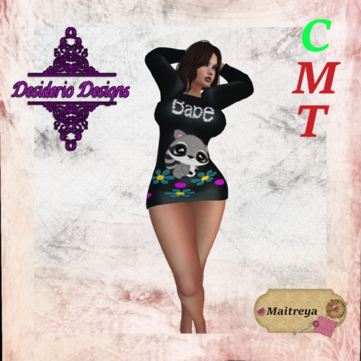 CD - HOODED DRESS BABE RACCOON - Maitreya