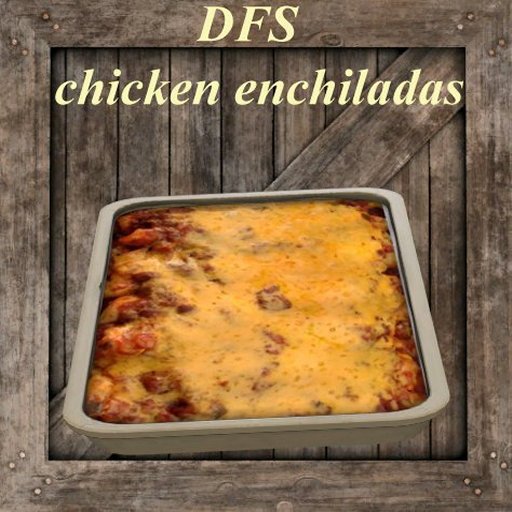 chicken enchiladas  DFS storage vendor crate bc