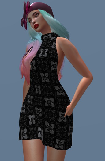 MaxDared Black Dress Slink P