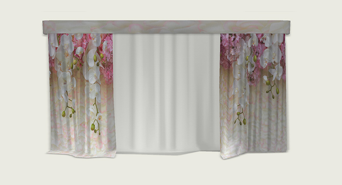 ValArt curtain orchid