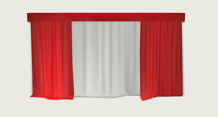 ValArt curtain red