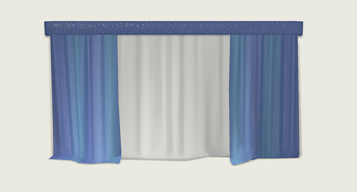 ValArt curtain sky blue