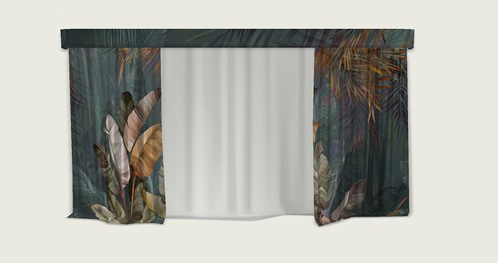 ValArt curtain tropical jungle