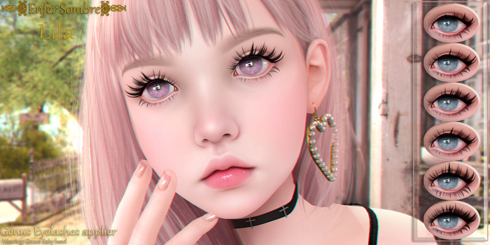 (Enfer Sombre*) Genus Eyelashes applier - Lila