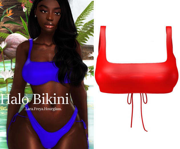 {Monarch} Halo Bikini // Top // Red