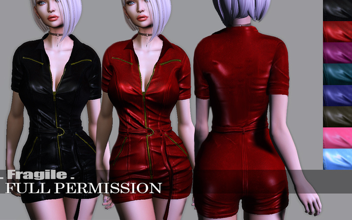 .Fragile. 8 FullPerm Textures for MI963153 Zipper Romper