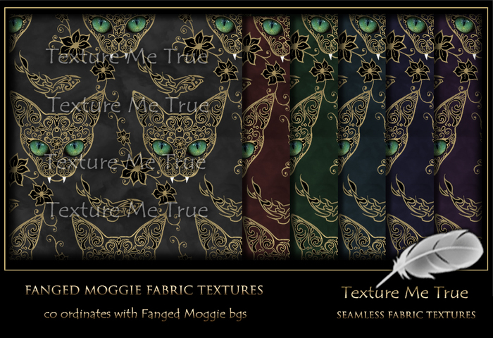 TMT Fanged Moggie seamless fabric textures