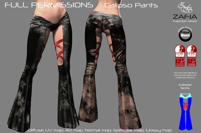 Full Perm-ZAFIA Calipso Pants-Slink