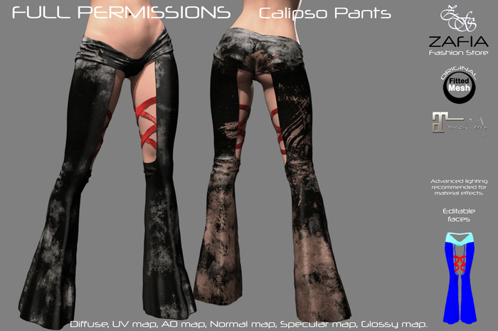 Full Perm-ZAFIA Calipso Pants-Maitreya