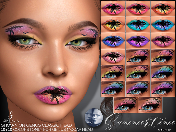 Second Life Marketplace Sintiklia Makeup Summertime Genus