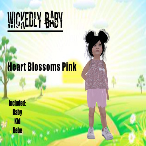 *WT* Heart Blossoms Pink Set