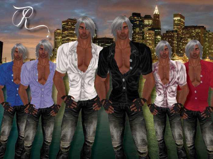 Rumours Men's Open Button Shirt FAT PACK