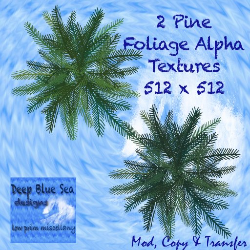 DBS Pine needle foliage 2 Textures  (crated)