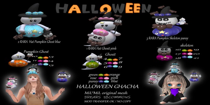[MiL*MiL]Halloween Hat Ghost (RARE)(on R-side)