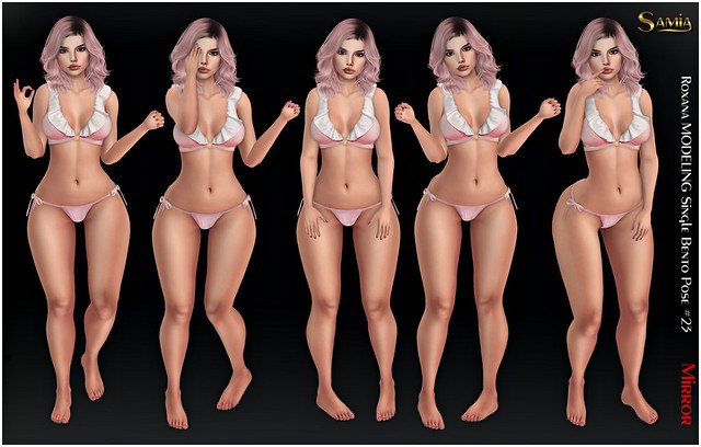 Samia - Roxana MODELING Single Mirror Bento Pose #23