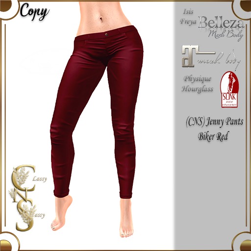 (CNS) Jenny Pants Biker Red