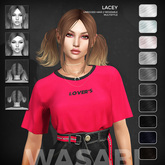 Wasabi // Lacey Mesh Hair - B&W