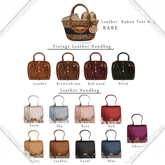 =Zenith=Leather Handbag (Snow)