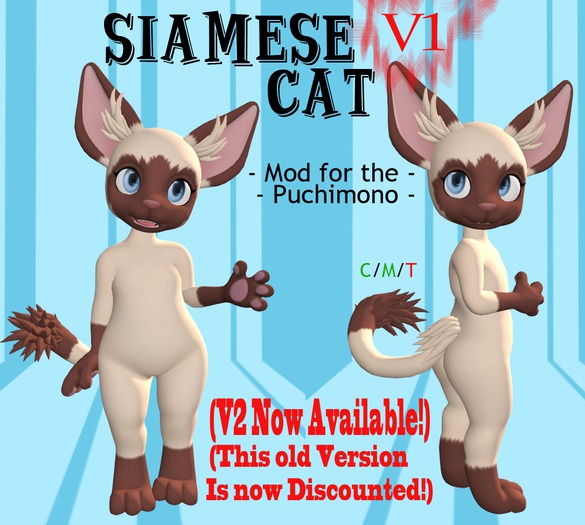 (V1) Siamese Cat - Puchimono Mod