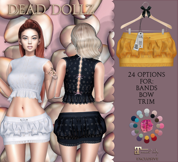 Dead Dollz - Maca Skirt - Yellow