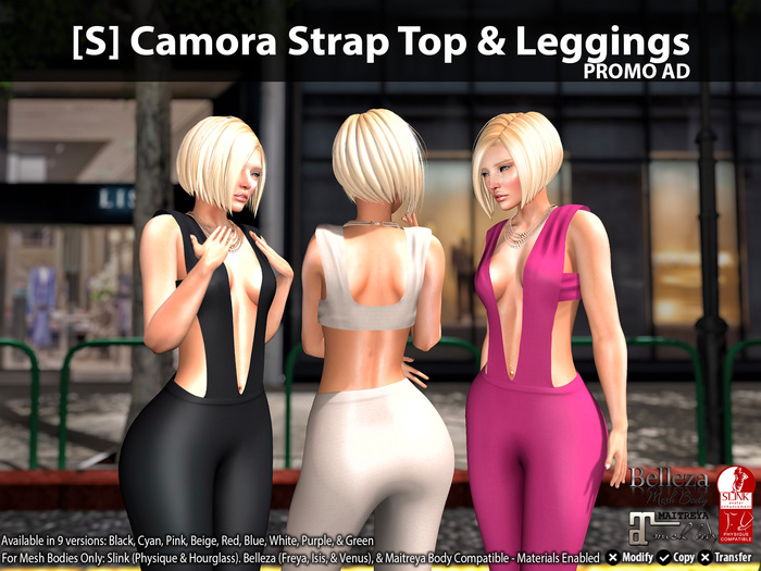 [S] Camora Strap Top & Leggings Demo